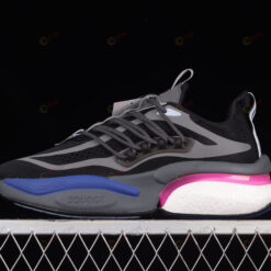 adidas Alphaboost V1 Core Black/Lucid Fuchsia/Blue Dawn Shoes Sneakers