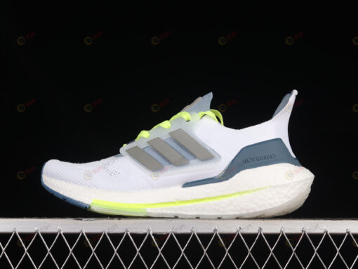 adidas UltraBoost 22 Cloud White/Metal Grey/Linen Green Shoes Sneakers