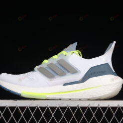 adidas UltraBoost 22 Cloud White/Metal Grey/Linen Green Shoes Sneakers