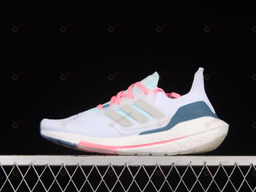 adidas Ultraboost 22 Cloud White/Dark Blue/Pink Shoes Sneakers