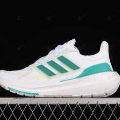 adidas Ultraboost Light White Tint/Court Green/Blue Dawn Shoes Sneakers