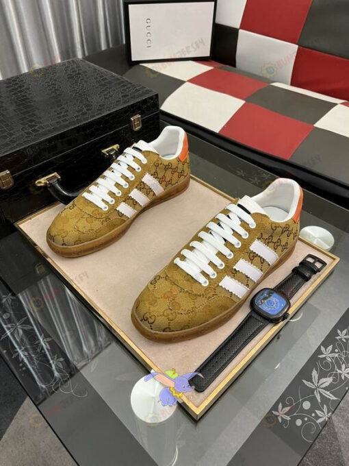adidas x Gucci Gazelle Shoes Sneakers - Beige GG canvas