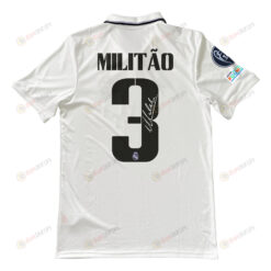 ?der Milit?o 3 Signed Real Madrid 2022/23 Home Men Jersey - White