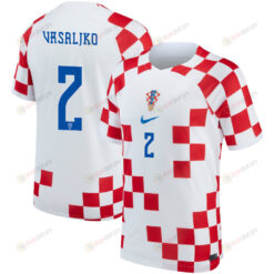 ?ime Vrsaljko 2 Croatia National Team 2022-23 Qatar World Cup- Home Men Jersey