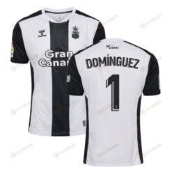 ?lex Dom?nguez 1 UD Las Palmas 2022-23 Away Jersey - Black/White