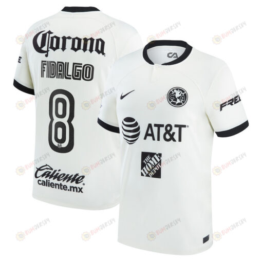 ?lvaro Fidalgo 8 Club America 2022/23 Third Men Jersey - White