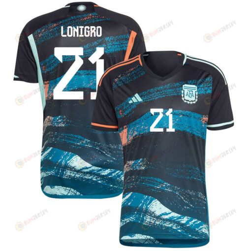 ?rica Lonigro 21 Argentina Women's National Team 2023-24 World Cup Away Men Jersey